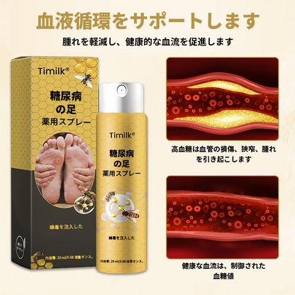 🔥🔥【公式ブランドショップ】Timilk® 蜂毒配合・糖尿病足用治癒スプレー