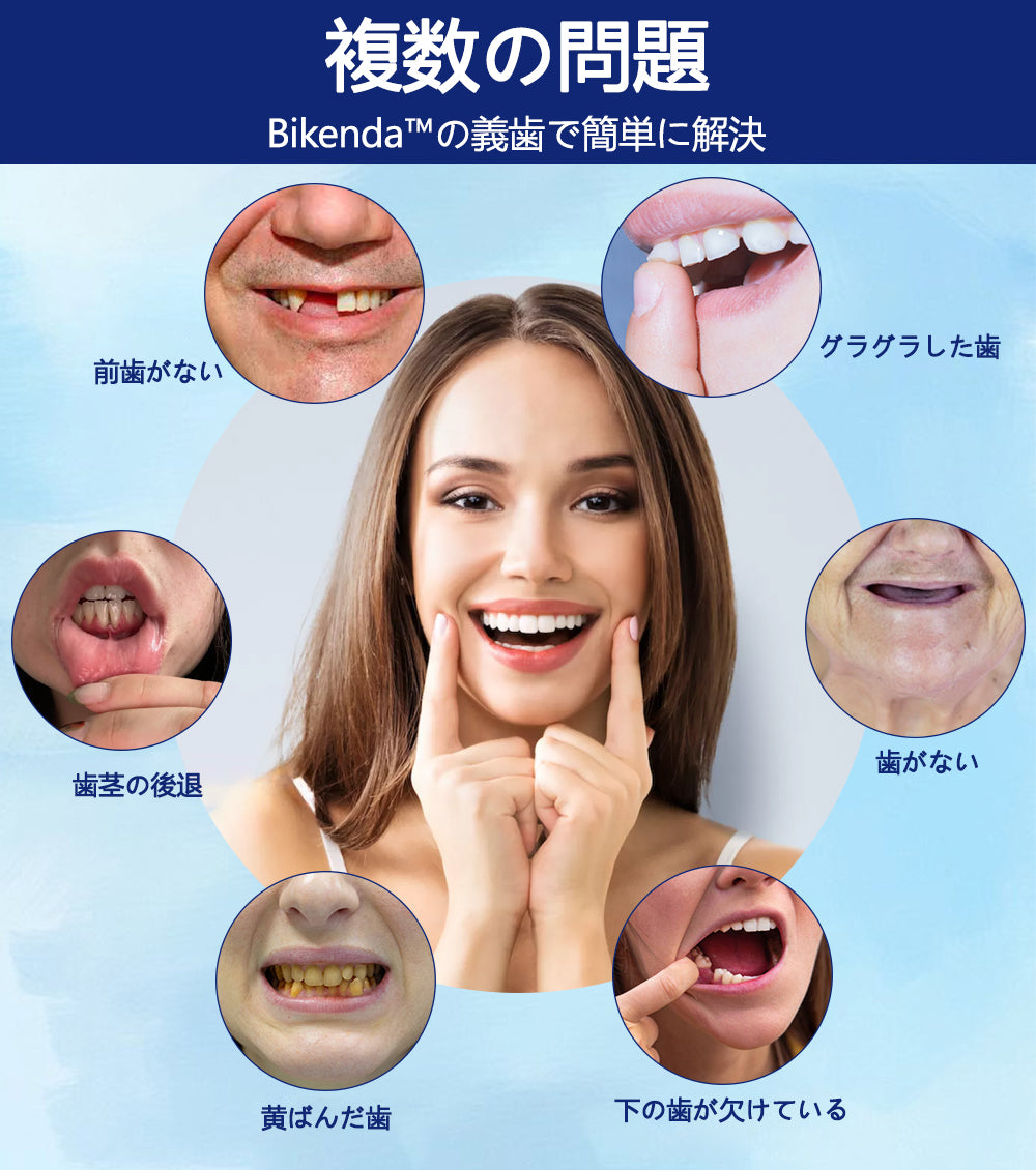 Bikenda® シリコーン義歯定規セット（✅ 試験済み・信頼の品質・歯科医師推奨）🔥