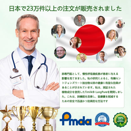 Timilk® LungPure ハーバルデトックス吸入器